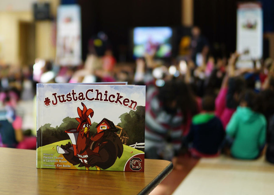 #JustAChicken, Book, Children's Book, Gamecocks, School Books, Schools, Elementary children